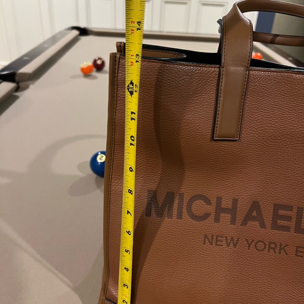 Michael Kors Tan Leather Men's Briefcase - Picture 7 of 10
